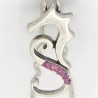 Bijou de cheveux hippocampe rose