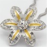 Barrette fleur VIP blanche