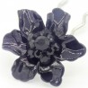 Barrette cheveux fleur Marie noire