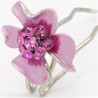 Epingle à cheveux fleur rose