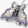Pince cheveux papillon mauve