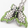 Pince cheveux papillon vert