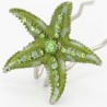 Pince chignon grande étoile verte