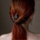 PIc à Cheveux Plume bleu - coiffure celtique ou bohème