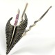 Pince à Cheveux Plume noire - coiffure celtique ou coiffure bohème