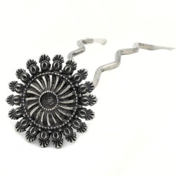 Bijou de tête et Epingle cheveux mariage - Accessoire cheveux mariage - Solyflor argent brillant