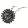 Bijou de tête, épingle à cheveux Solyflor argent vieilli
