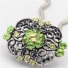 Epingle bijoux ancien verte