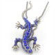 Pique chignon bijoux de cheveux salamandre glamour bleue