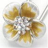 Barrette cheveux petite fleur blanche