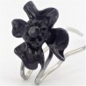 Epingle à cheveux fleur noire