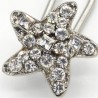 Epingle à chignon étoile strass blanche