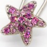 Epingle à chignon étoile strass rose