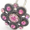 Bijoux de tête petite rosace rose