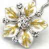 Accessoire cheveux fleur Ferra blanche