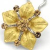 Accessoire cheveux fleur Ferra dorée
