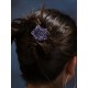 Accessoire cheveux fleur Ferra bleue marine