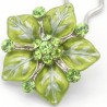 Accessoire cheveux fleur Ferra verte