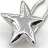 Barrette métal étoile argenté brillant