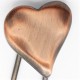 Barrette métal coeur cuivree