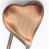 Barrette métal coeur cuivrée