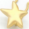 Barrette métal étoile doré soyeux