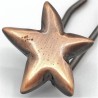 Barrette métal étoile cuivrée