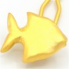Barrette métal poisson doré soyeux
