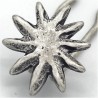 Barrette métal soleil argenté mat